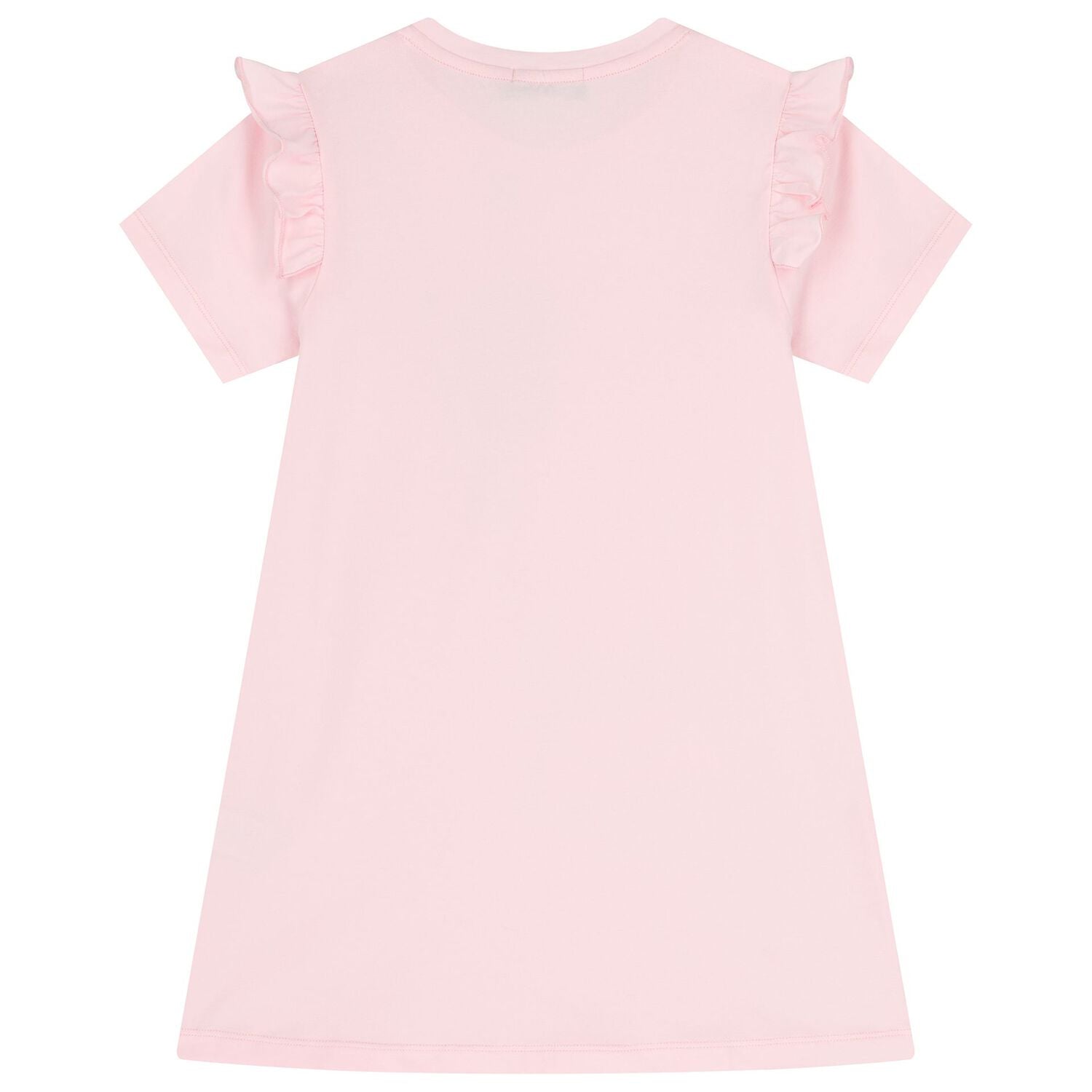 Aigner Baby Girls Pink Cotton Jersey Dress with Crossbody Bag Print