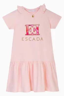 Escada Logo Printed Dress