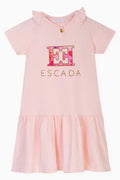 Escada Logo Printed Dress