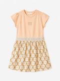 Escada Logo Flared Dress in Cotton
