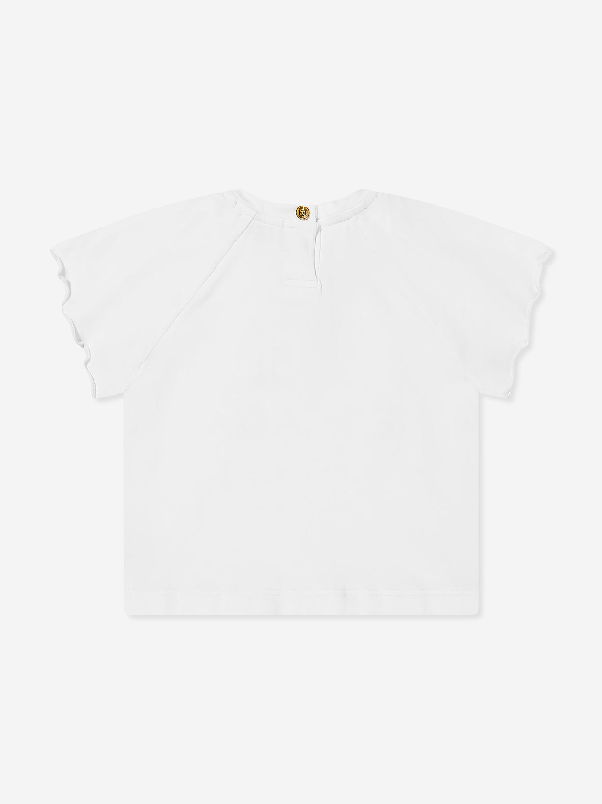Escada Girls Embroidered Logo T-Shirt in White