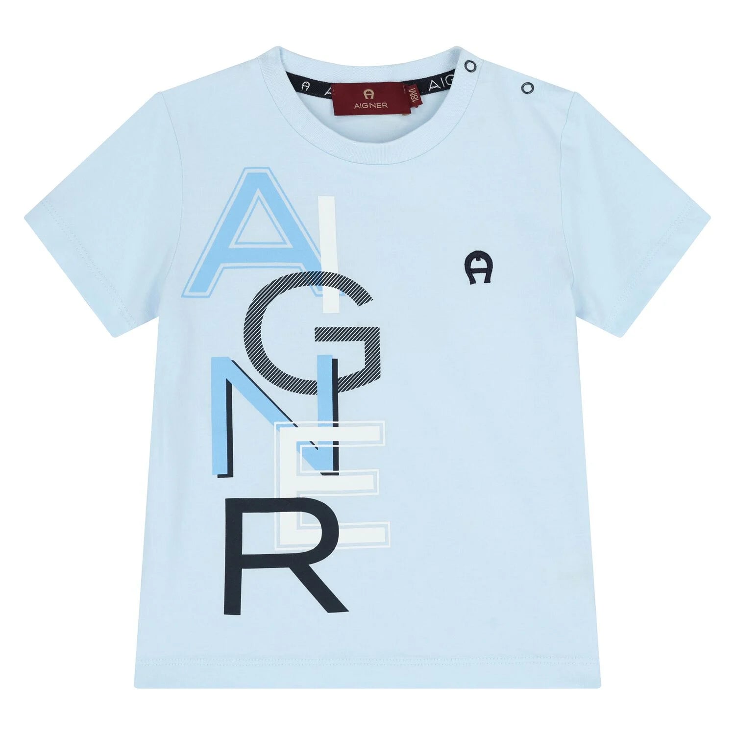 Aigner Boys Blue Logo T-Shirt