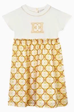 Escada Logo Dress in Cotton