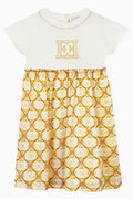 Escada Logo Dress in Cotton