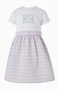 Escada Striped Logo Dress