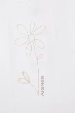Aigner Floral-print T-shirt in Cotton