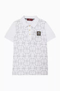 Aigner Logo-print Polo Shirt in Cotton
