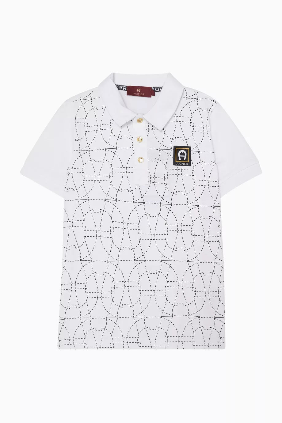 Aigner Logo-print Polo Shirt in Cotton