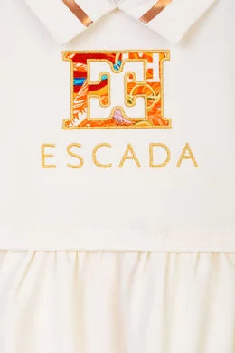 Escada Logo Print Dress