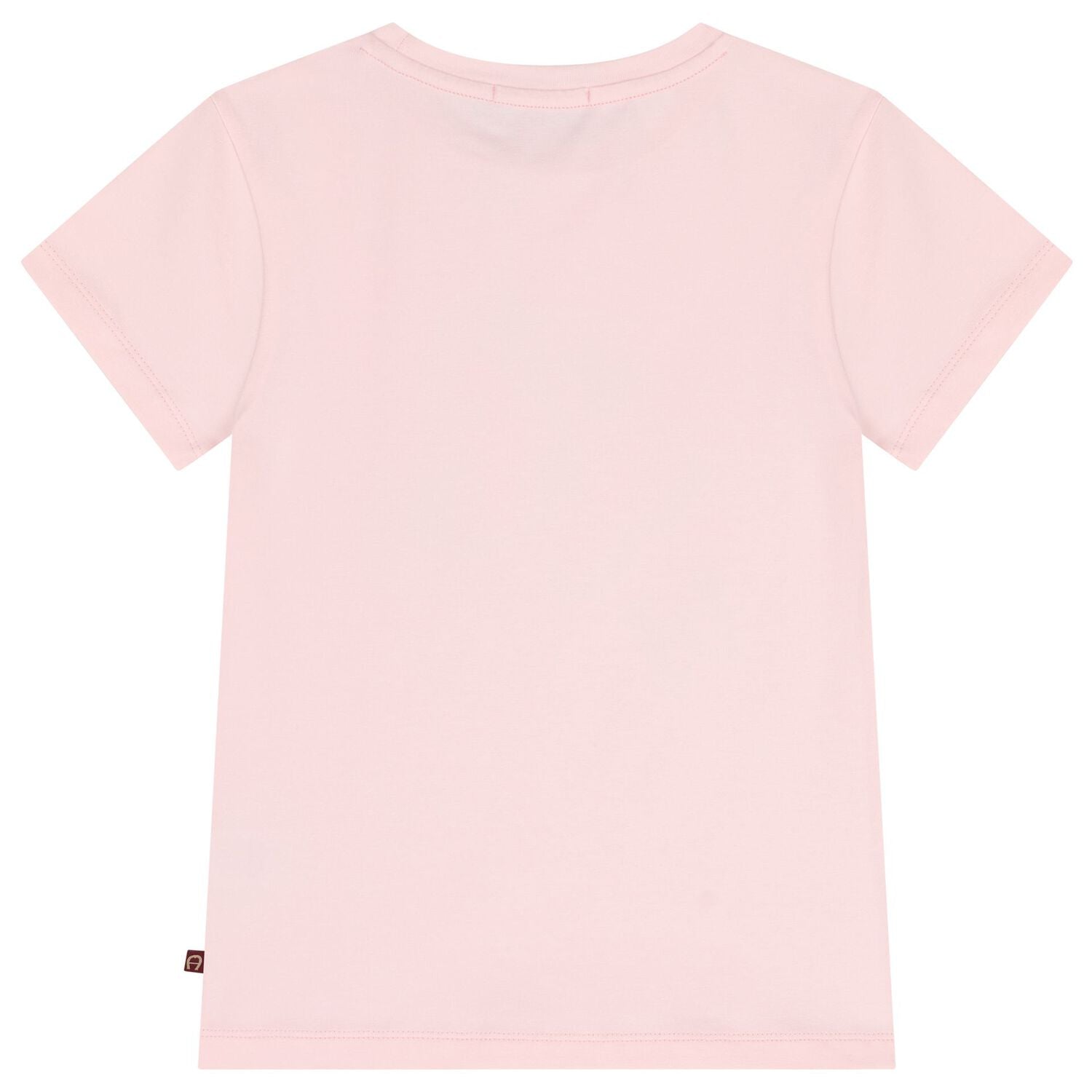 Aigner Girls Pink Butterflies Logo T-Shirt