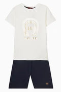 Aigner Logo-print Set in Cotton