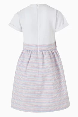 Escada Striped Logo Dress