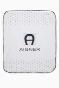 Aigner Logo Blanket in Cotton