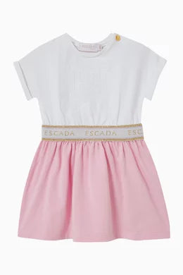 Escada Belted Logo Dress