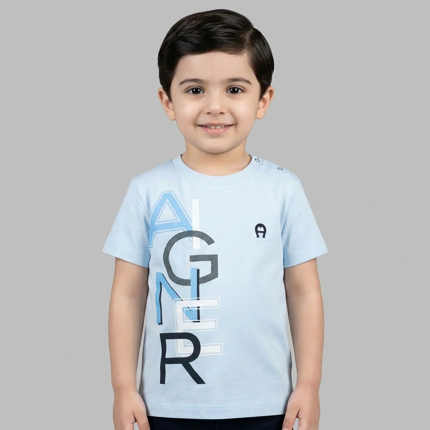 Aigner Boys Blue Logo T-Shirt