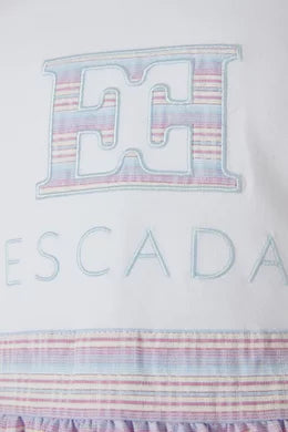 Escada Striped Logo Dress