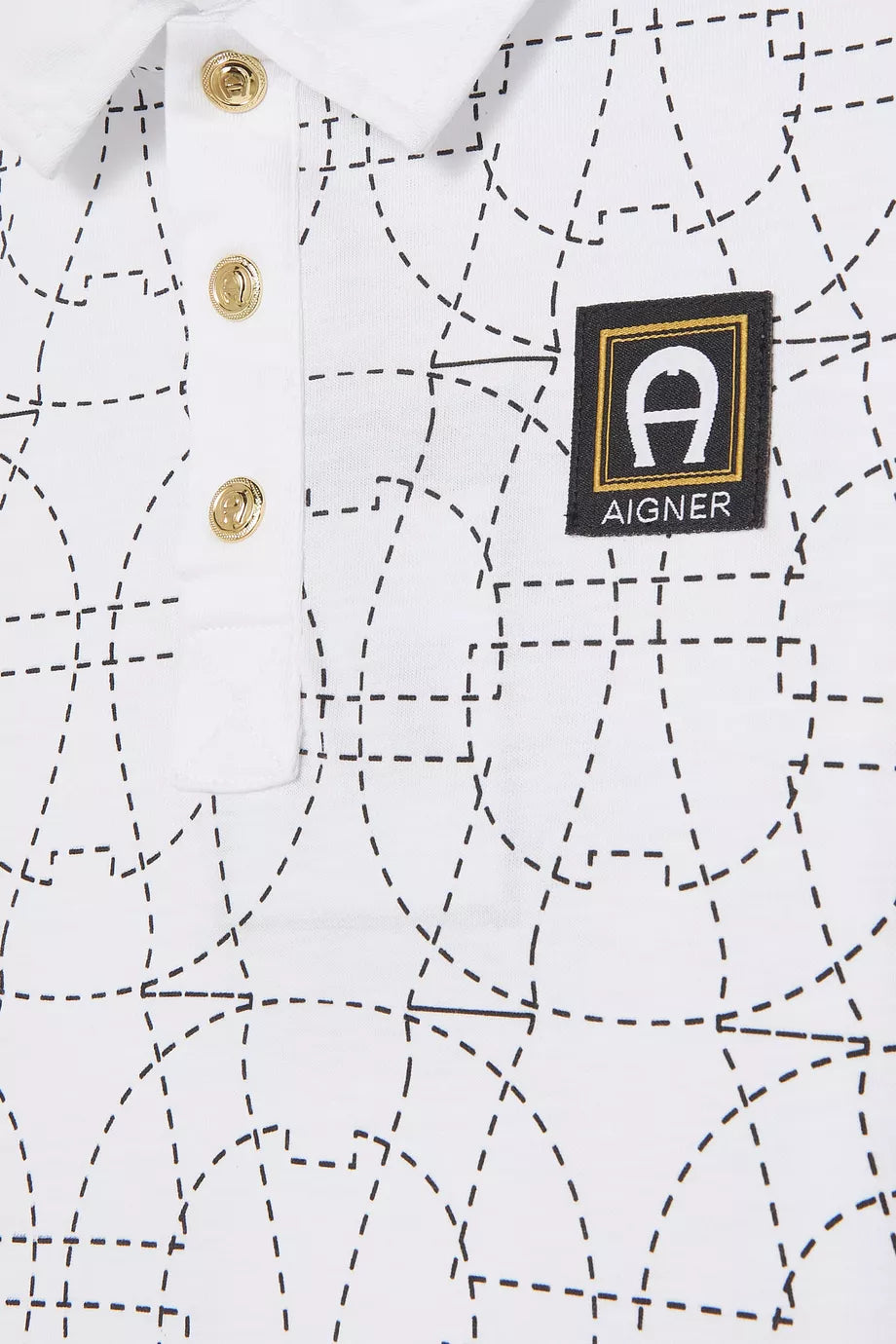 Aigner Logo-print Polo Shirt in Cotton