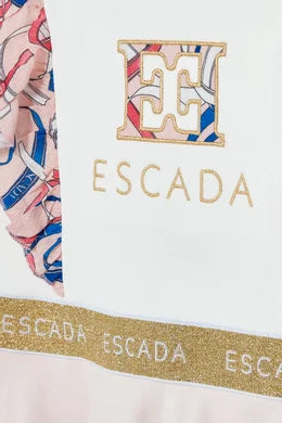 Escada Logo-print Ruffled Dress