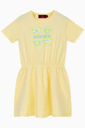 Aigner Graphic Logo Dress in Cotton