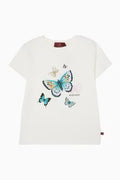 Aigner Butterfly-print T-shirt in Cotton