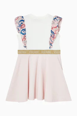Escada Logo-print Ruffled Dress
