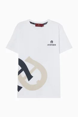 Aigner Criss-cross Logo T-shirt