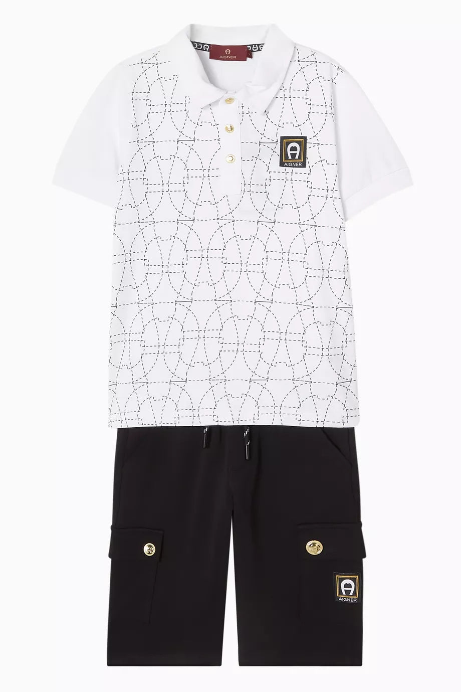 Aigner Logo-print Polo Shirt in Cotton