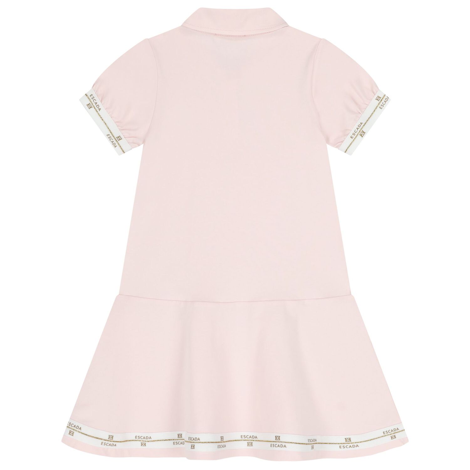 Escada Logo Border Shirt Dress
