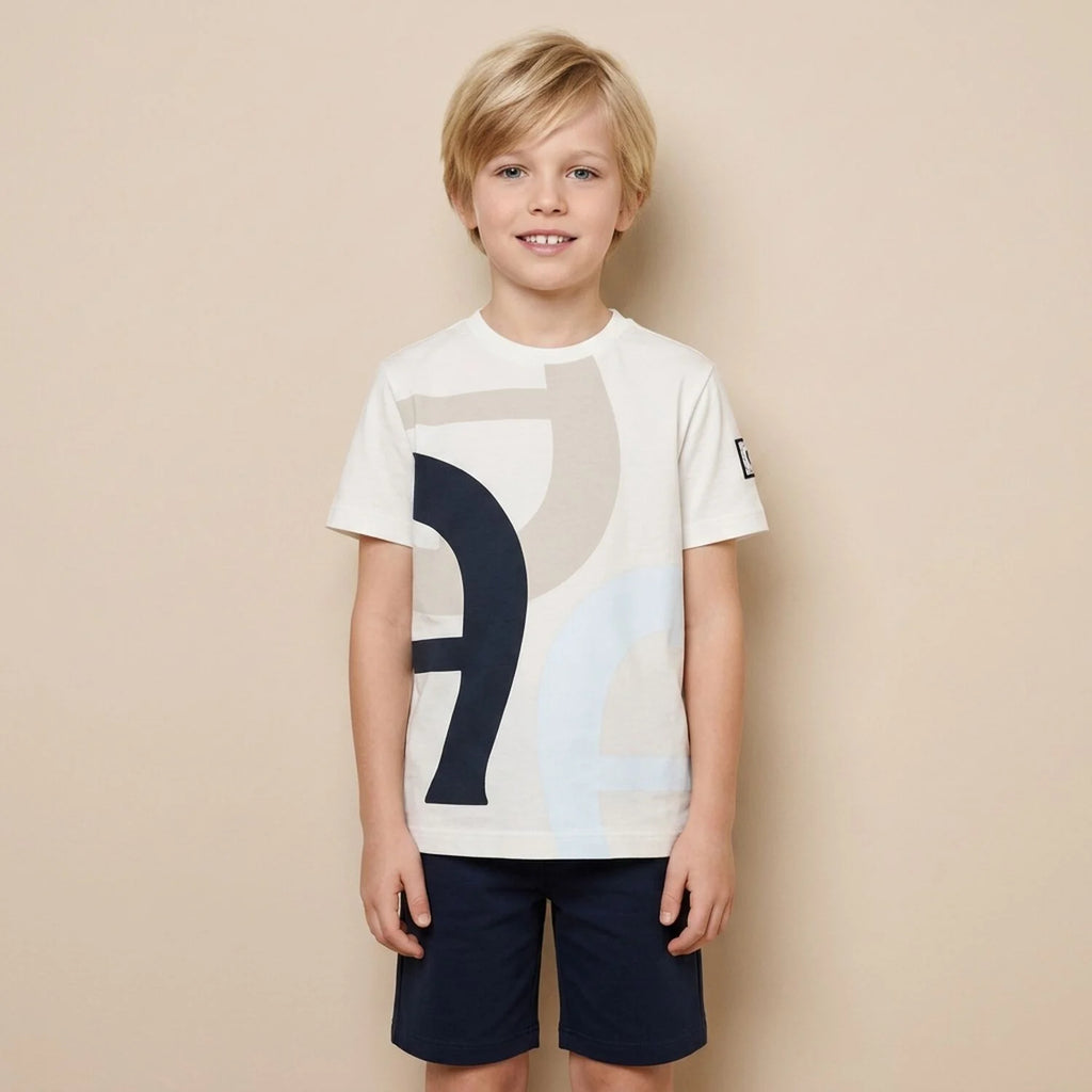 Aigner white boys logo T-shirt