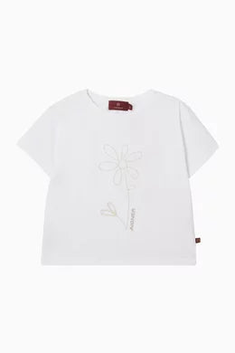 Aigner Floral-print T-shirt in Cotton