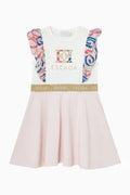 Escada Logo-print Ruffled Dress