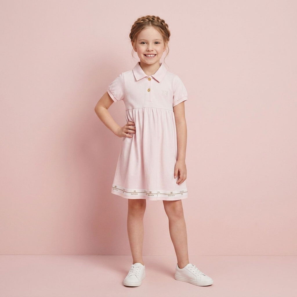 Escada Logo Border Shirt Dress
