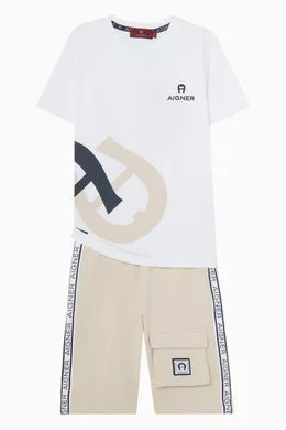 Aigner Criss-cross Logo T-shirt