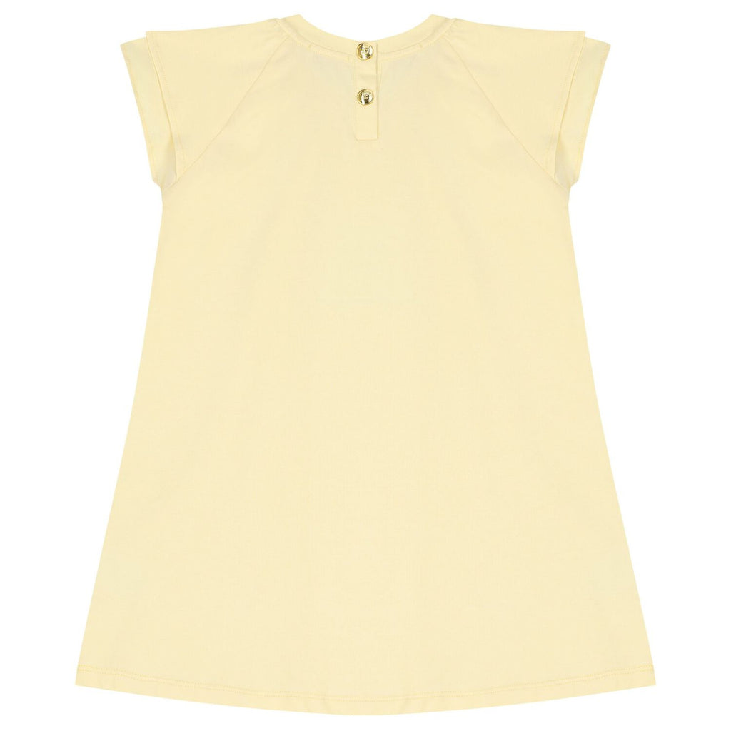 Escada Girls Yellow Logo Dress