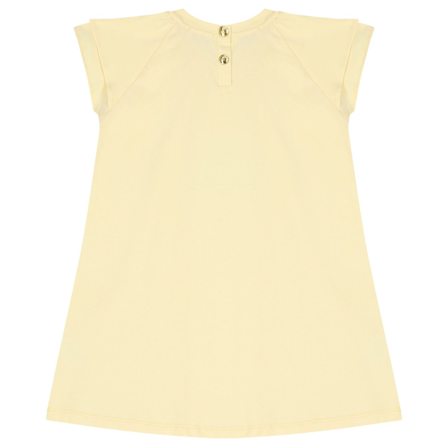 Escada Girls Yellow Logo Dress