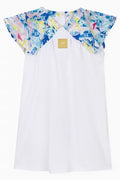 Escada Logo A-Line Dress in Cotton